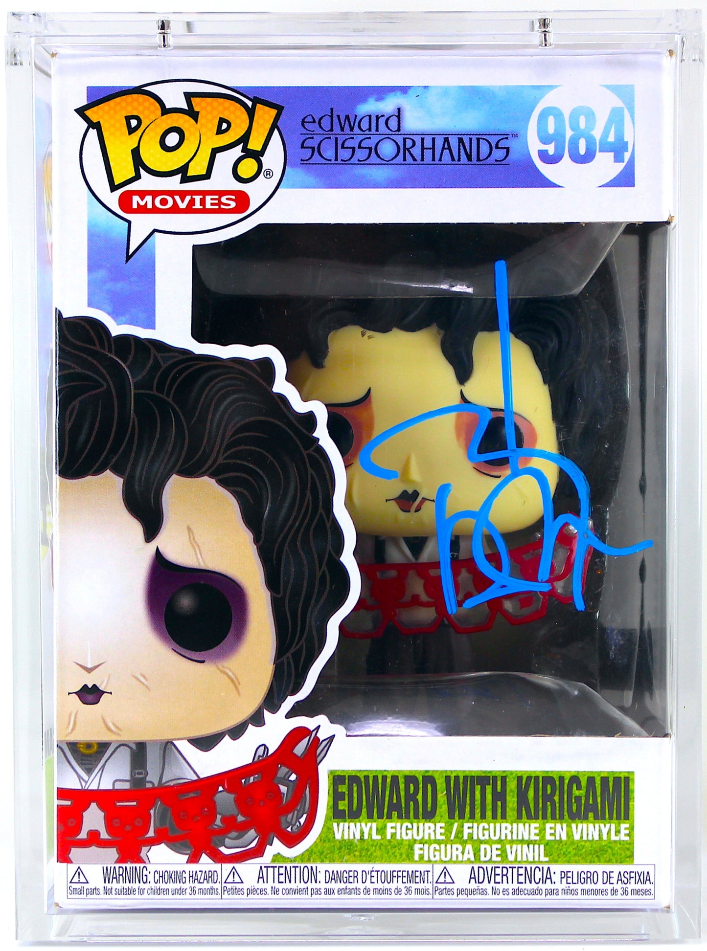 Johnny Depp Signed Funko Pop! Movies #984 Edward Scissorhands With Kirigami Signature is Authenticated By Beckett ✅ - DaFunkoShop - Funko Pop! Movies