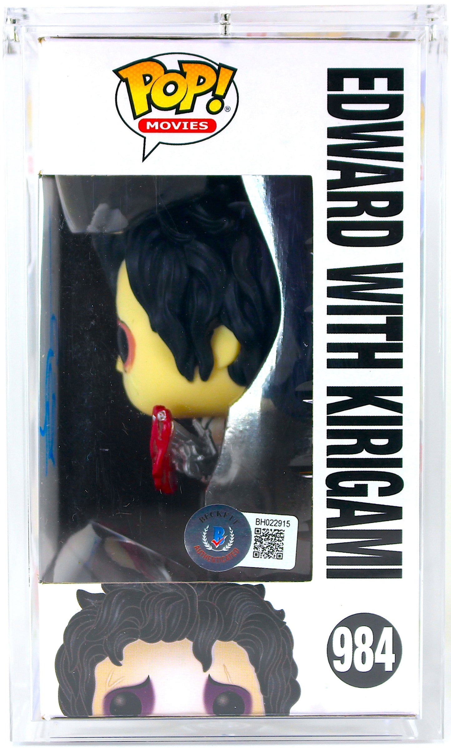 Johnny Depp Signed Funko Pop! Movies #984 Edward Scissorhands With Kirigami Signature is Authenticated By Beckett ✅ - DaFunkoShop - Funko Pop! Movies