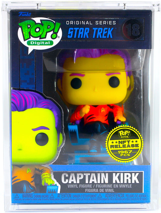 Legendary Rare Funko Pop! Digital - Captain Kirk  #18 NFT Star Trek Original Series Collection 1/1967 - DaFunkoShop - Funko Pop! Digital
