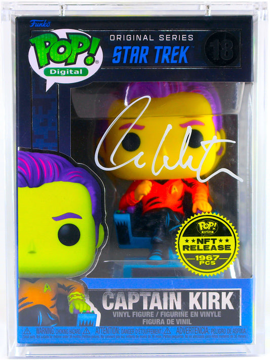 Legendary Rare Signed Funko Pop! Digital - Captain Kirk  #18 Autographed By William Shatner Star Trek Original Series NFT Collection 1/1967 - DaFunkoShop - Funko Pop! Digital
