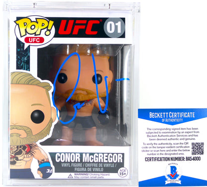 Conor McGregor Signed Funko Pop! Ufc Series 1 #01 Autograph is Autheticated By Beckett ✅ - DaFunkoShop - Funko Pop! UFC