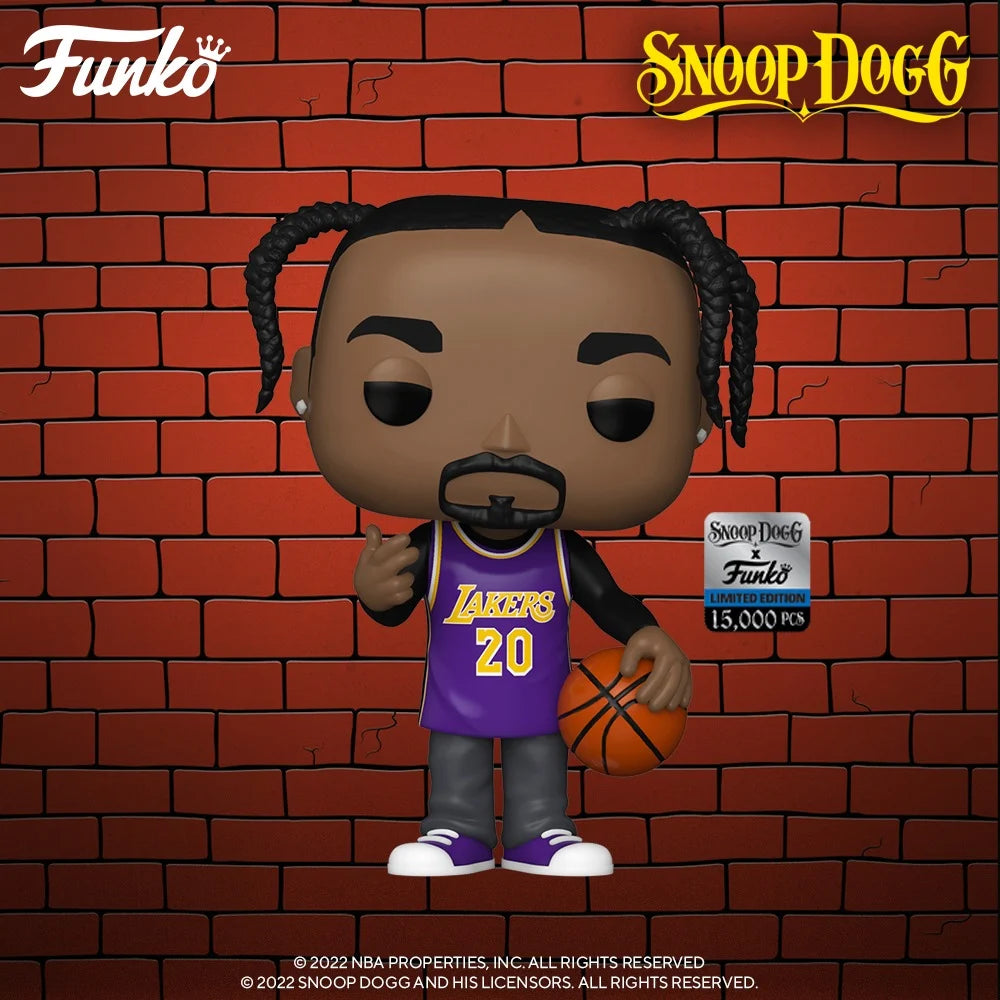 Limited Edition Funko Pop! Rocks Snoop Dogg #303 Purple Lakers Jersey LE 1 of 15000 Pieces - DaFunkoShop - Funko Pop! Rocks Hip Hop