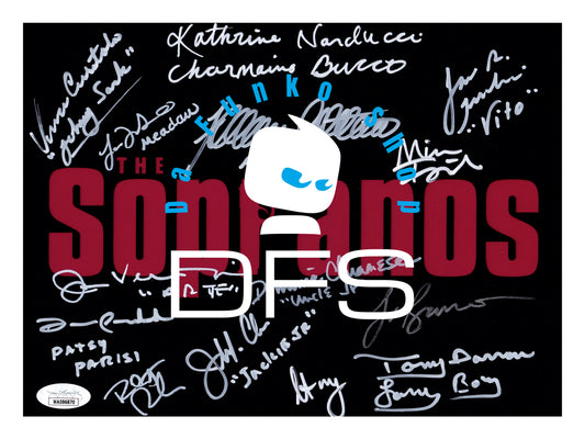 The Sopranos Framed Authentic Photograph 8x10 - Picture is Signed by 14 Sopranos Cast Members 8 Signatures are Authenticated By JSA ✅ - DaFunkoShop - Photograph