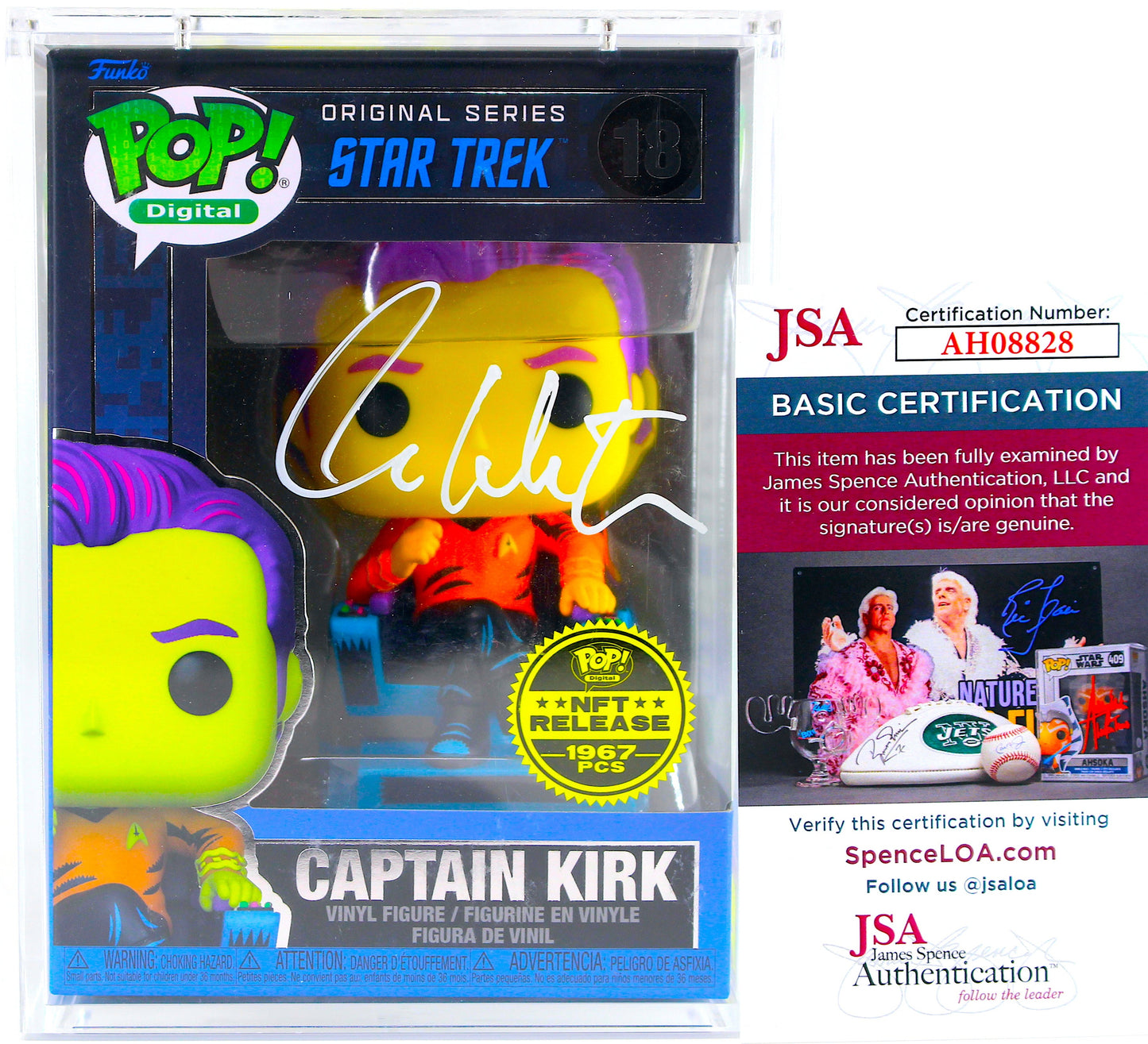 Grail Rare Funko Pop! Digital - Star Trek OS NFT Collection Full Set + 1/1 Autographed Captain Kirk - DaFunkoShop - Funko Pop! Digital