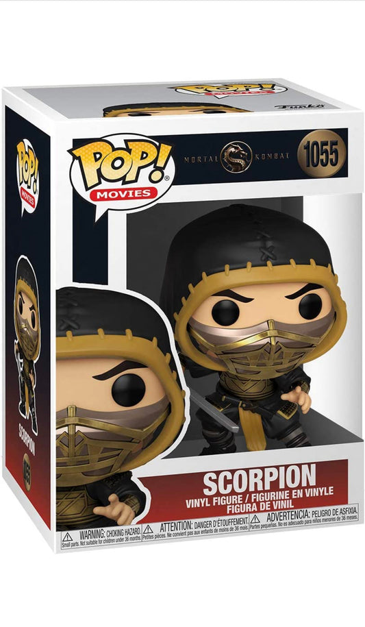 Funko POP Movies: Mortal Kombat Scorpion #1055 with chance of Chase - DaFunkoShop - Funko Pop! Movies : Mortal Kombat