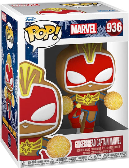 Funko Pop! Marvel: Gingerbread Captain Marvel #936 - 50661 - Da Funko Shop