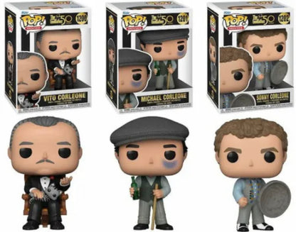 Funko Pop! Movies - The Godfather 50th Anniversary Full Set Of 3 Vito Corleone - Michael Corleone - Sonny Corleone - DaFunkoShop - Funko Pop! Movies