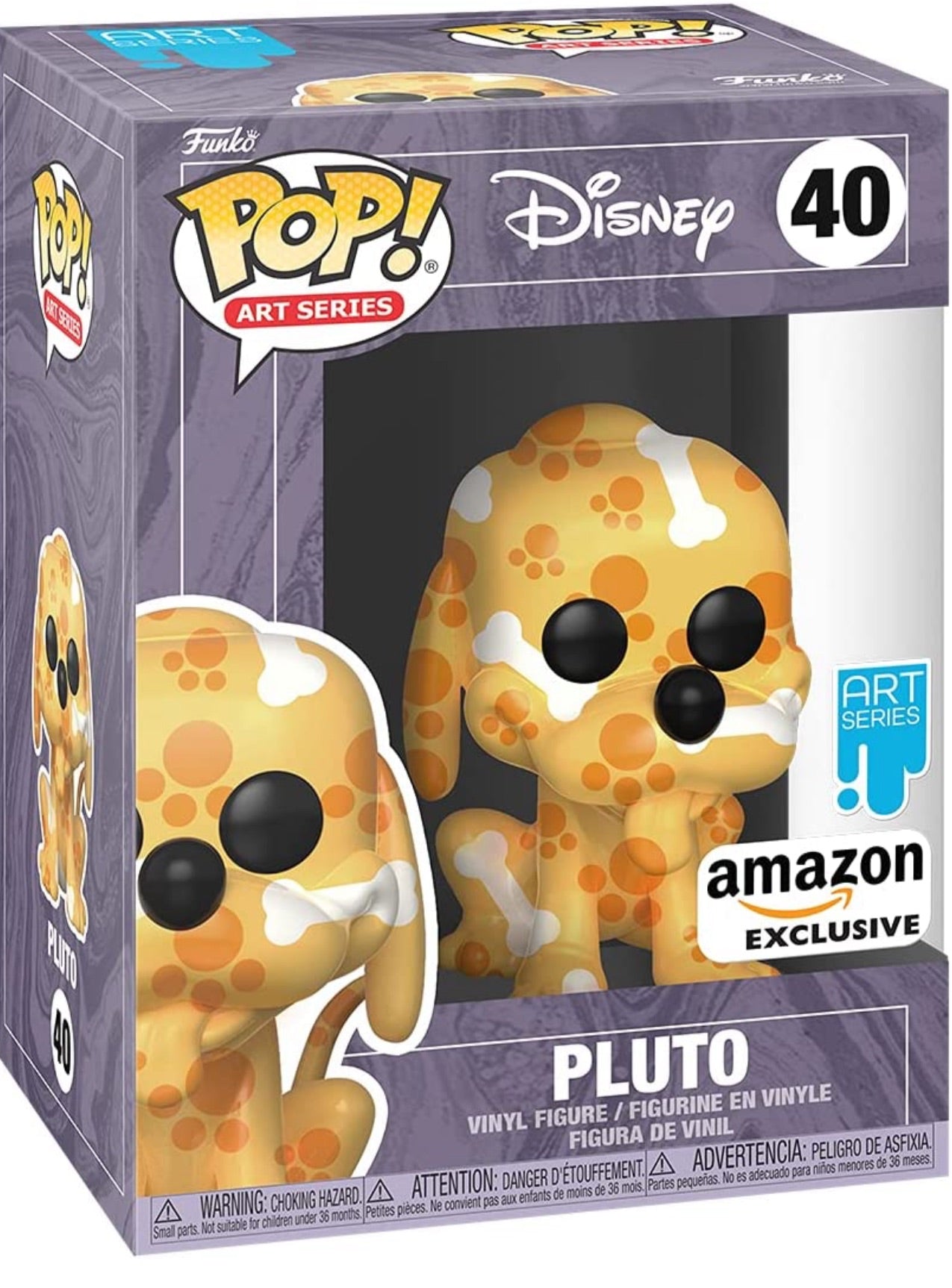 Funko Pop! Art Series: Disney Treasures from The Vault - Pluto, #40 Exclusive,55678 + comes in a Free Hard Case Pop Protector - DaFunkoShop - Funko Pop! Art Series