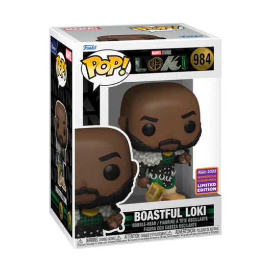 New Exclusive Funko Pop: Marvel Studios Boastful Loki #984 (WonderCon 2022 Shared Convention Exclusive) - DaFunkoShop - Funko Pop! Marvel Studios