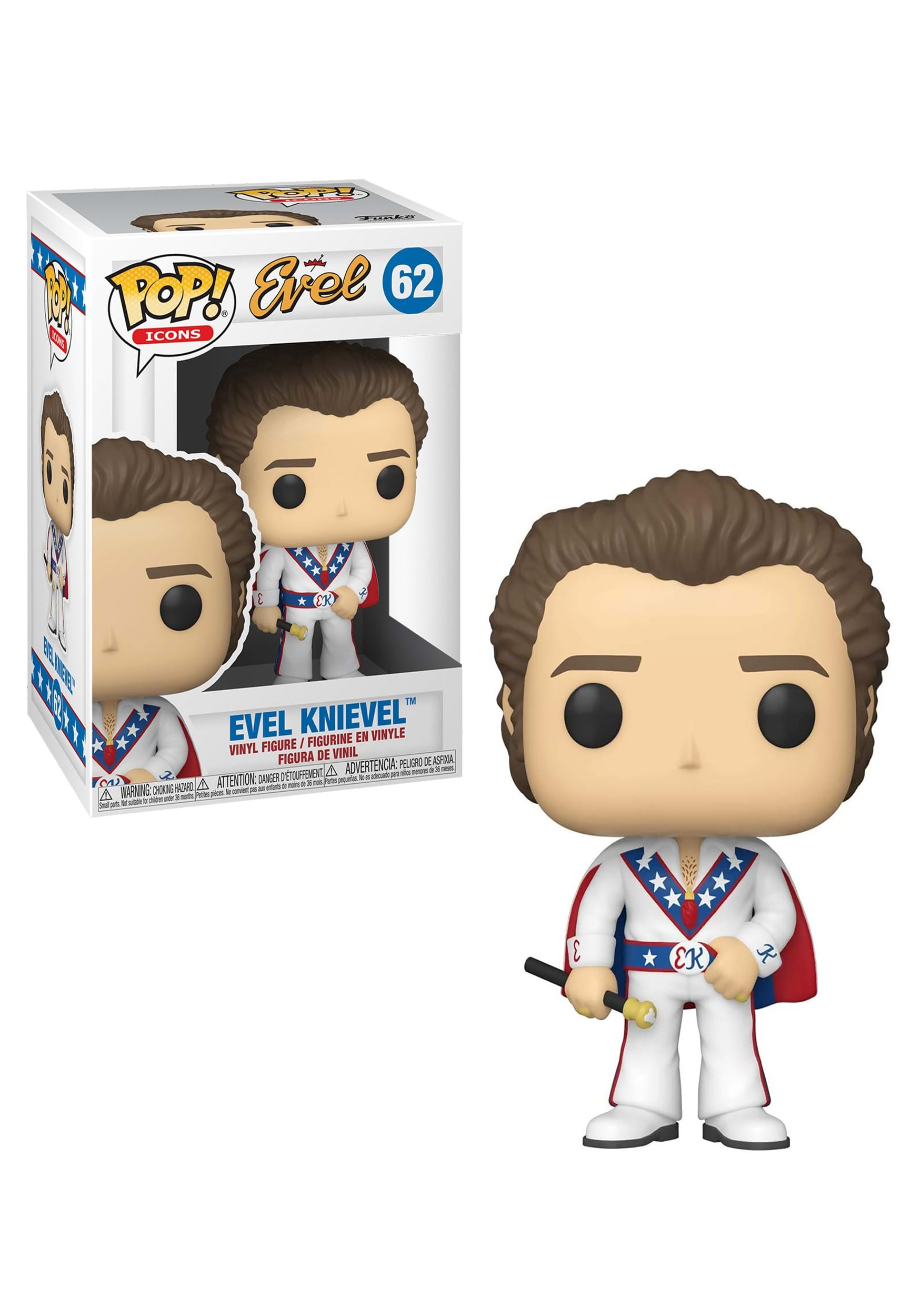 Funko POP! Icons: Evel Knievel w/Cape #62 & chance of chase - DaFunkoShop - Funko Pop! Icons