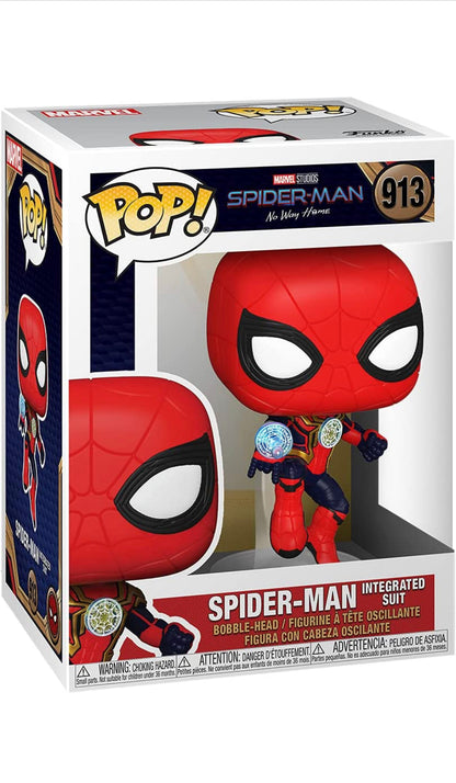 Funko Pop! Marvel: Spider-Man: No Way Home - Spider-Man in Integrated Suit #913 56829 - DaFunkoShop - 