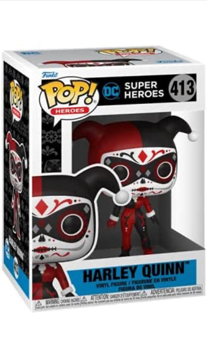 Funko Pop! Heroes: Dia De Los DC - Harley Quinn #413 - DaFunkoShop - Funko Pop! Heroes DC