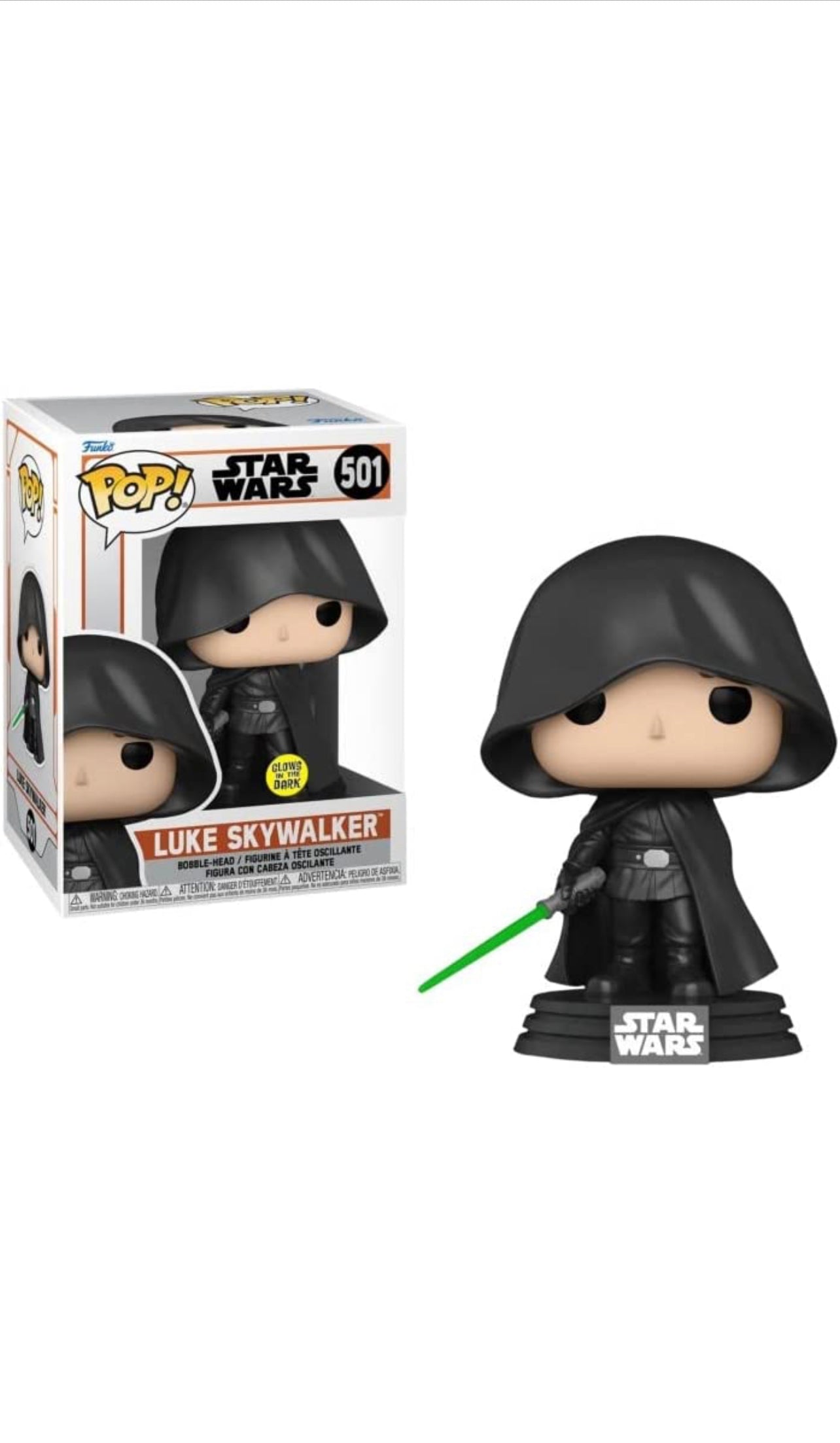 Star Wars: The Mandalorian Luke Glow-in-The-Dark Pop! #501 - Exclusive - DaFunkoShop - Funko Pop! Star Wars