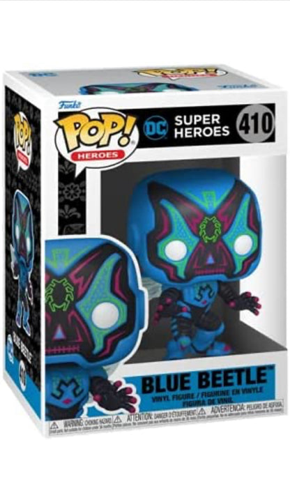 Funko Pop! Heroes: Dia De Los DC - Blue Beetle #410 - DaFunkoShop - Funko Pop! Heroes DC