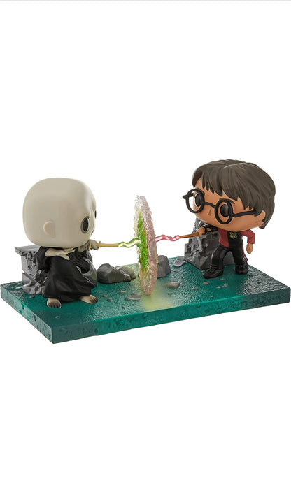 POW The Shop - Harry Potter - Harry vs Voldemort Movie Moments Pop! Vinyl  Figure This Pop! features the intense duel between the Dark Lord, Voldemort,  and the Boy Who Lived, Harry