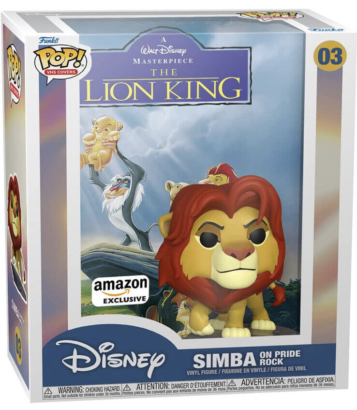Walt Disney Classic Funko Pop! VHS Cover #3 Disney - The Lion King - Exclusive - Simba On Pride Rock - DaFunkoShop - Toy