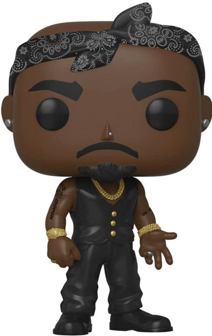 MINT Tupac Shakur In Vest with Bandana Funko Pop! Vinyl Figure #158 in Protector - Da Funko Shop